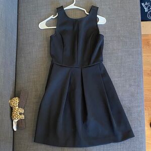 Madewell Elegant Black Sleeveless Dress Sz 2 Scuba Knit Elegant Timeless Luxury